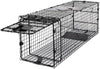 2025 Humane Way Folding 32 Inch Live Humane Animal Trap – Safe Traps for All Animals – Raccoons Cats Groundhogs Opossums – 32′′x10′′x12′′ Black