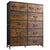 WLIVE Tall Dresser for Bedroom with 12 Drawers