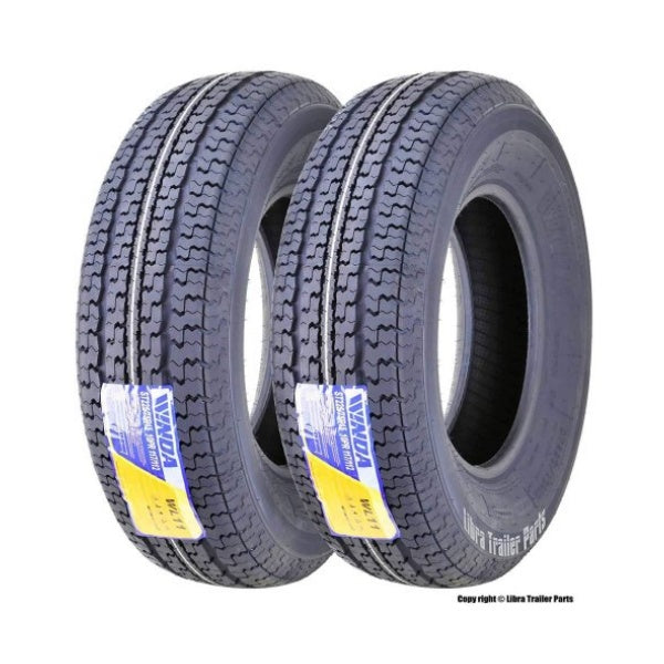 2025 2 New Trailer Tires ST 225/75R15 10PR Load Range E w/featured Scuff Gurard