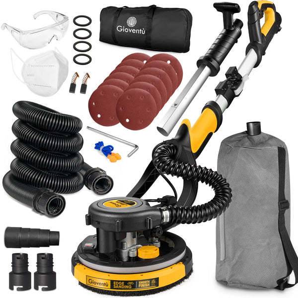 Giovent Electric Drywall Sander with Vacuum for Popcorn Ceiling