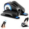 Under Desk Elliptical, Electric Foot Pedal Exerciser, Fully Assembled Seated Elliptical, Compact Portable Elliptical Machine Trainer with Control, Mini Elliptical Leg Exerciser for Home