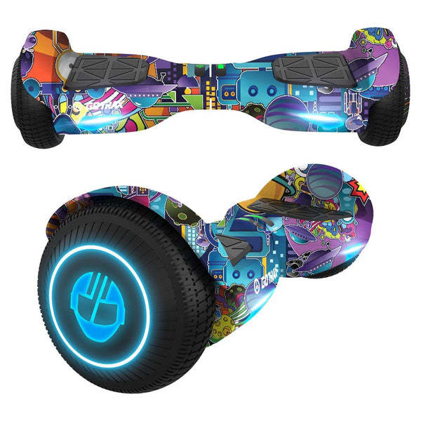 6.5′′ LED Tires, 6.2mph, Dual 200W Motors, Self-Balancing Scooter for Kids & Adults