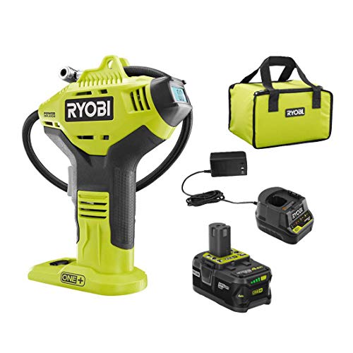 ONE+ P737D Cordless Inflator with Digital Gauge, 18V Lithium-Ion Battery, 150 PSI, Portable Pump
