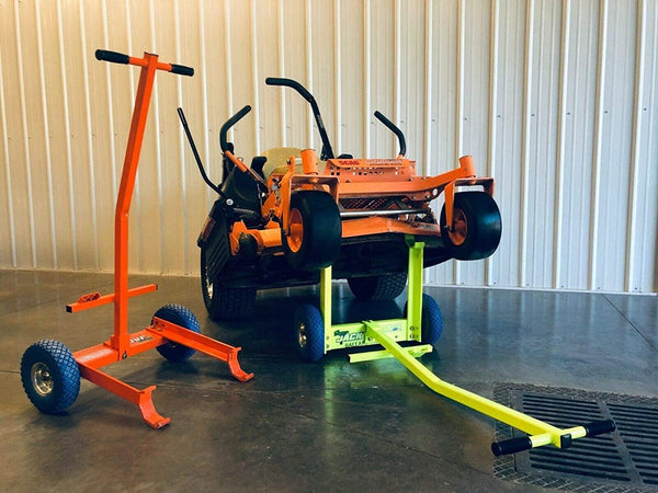 Ballard Inc Super Jack Pro Mower Jack – High Visibility Orange, Heavy-Duty, Compatible with ZTRs, Standers, Walk-Behinds