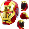 Iron-HeroMan Helmet, New Iron-superhero Mask with Jarvis Voice & Remote&Touch Controlled Open/Close, Collectible Real-life,Superhero Mask for Halloween Costume Christmas Birthday Cosplay Party