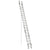 Werner D1536-2 Aluminum Extension Ladder 36 ft, 300 lb Capacity, Heavy-Duty I-Beam Rails