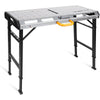 WORKESS Metal Welding Table Folding Welding Adjustable 1000 lbs