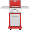 Nexgrill Deluxe 2-Burner Propane Gas Grill, Red – Stainless Steel, 28,000 BTUs, Compact Design