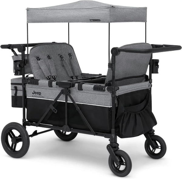 Jeep Wrangler Deluxe 4-seater stroller by Delta Children Premium Quad stroller