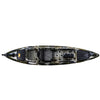 13FT Fishing Kayaks, Sit on Top Kayak for Adults with Paddle Comfortable Seat, Capacity of 400LBS, Hard Shell Recreational Ocean Kayak Boat