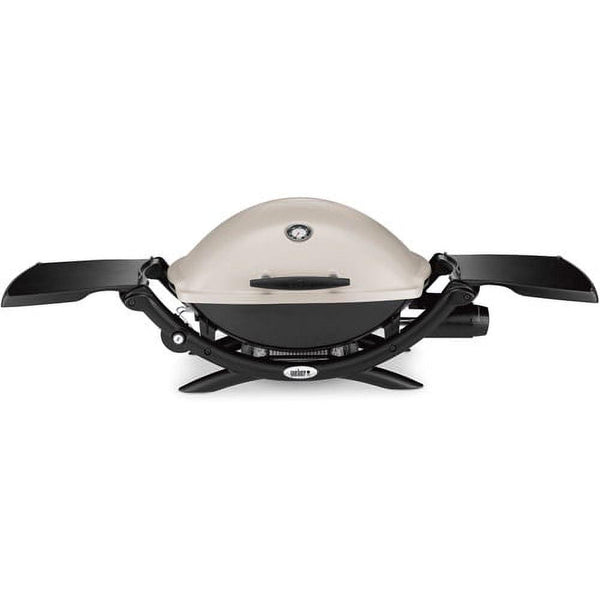 Weber Q 2200 Portable Gas Grill, 1-Burner, Titanium, 12,000 BTU, 280 sq in Cooking Area