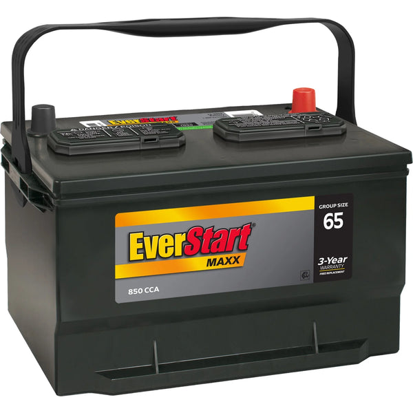 Maxx Lead Acid Automotive Battery, Group Size 65 12 Volt 850 CCA