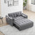 3 in 1 Sleeper Sofa Couch Bed,for Living Room Apartment,Grey