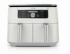 Foodi 6-in-1, 8 Quart 2-Basket Air Fryer with DualZone Technology -White