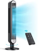 Tower Fan for Home, 42" Standing Fan with Remote, 90 Oscillating Fan for Indoors, 34dB Quiet Bedroom Fans, 6 Speeds, 4 Modes, 12H Timer, Bladeless Fan with LED Display, 26 ft/s High Velocity