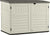 BMS4700 Resin Storage Shed, Off-White/Gray, 70.5′′W x 44.25′′D x 52′′H, Double Door, UV Resistant