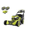 Ryobi 40V HP Brushless 21-in Self-Propelled AWD Lawn Mower Whisper Series Includes (2) 6.0Ah Batteries and Charger