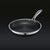 6-piece hybrid stainless steel cookware set (8 inch, 10 inch, 12 inch) with glass lids, one size, black