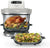 Ninja Crispi Pro 6-in-1 Glass Air Fryer | 6-Liter and 2.5-Liter Glass Containers with Storage Lids