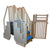 Confer Plastics Above Ground Pool System, Warm Gray, with Blue Steps & Closure