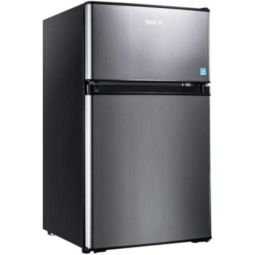Mini Fridge with Freezer, 3.1 Cu.Ft Small Refrigerator, Compact Refrigerator with LED Light sgtnighsdesigns