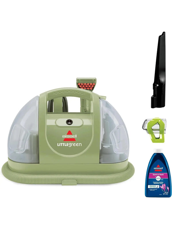 Bissell Little Green Portable Carpet & Upholstery Cleaner with Specialty Tools, 48 oz Tank, Green, 1400B
