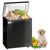 Wanai 3.5 Cu Ft Black Chest Freezer, Energy Efficient with Removable Basket and Adjustable Temperature Control