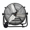 24 Inch High Velocity Drum Floor Fan. Industrial. 3-Speed. Adjustable Tilt