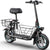 Electric scooter for adults with large center basket