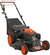 YARDMAX 22′′ Gas Self Propelled Lawn Mower, 201cc, 6-Speed CVT, High Wheel RWD, 3-in-1, Black
